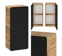 Lomadox - Armadietto pensile da bagno, 1 anta, colore: Antracite opaco