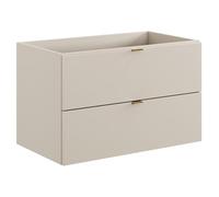 Lomadox Mobile lavabo 80 cm in cashmere opaco 2 cassetti