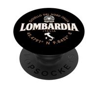 Lombardia Italia Coordinate Etichetta 2C PopSockets PopGrip Adesivo