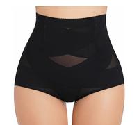 Lombare Supporto Schiena Donna Mutande Scultante Vita Alta Panciera Contenitive AddominaleIntimo Modellante Traspirante Shapewear Dimagrante Pancia Piatta Guaina Invisibile Panty Slim Body (Black, L)