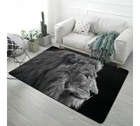 LOMDEM Tappeti Animali Nero Grigio Decorato Leopardo Tigre Tappeti Antiscivolo in Morbida Flanella Tappeto da Gioco per Camera da Letto Ragazzo Adolescente, Tappetino da Bagno (Color 3,100x120 cm)
