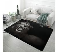 LOMDEM Tappeti Animali Nero Grigio Decorato Leopardo Tigre Tappeti Antiscivolo in Morbida Flanella Tappeto da Gioco per Camera da Letto Ragazzo Adolescente, Tappetino da Bagno (Color 1,120x180 cm)
