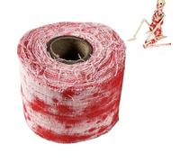 lomdung Panno Insanguinato di Halloween, Garza Raccapricciante Halloween, Decorazione Spettrale per Feste, per Decorazione della Porta All'aperto,Panno Decorativo Raccapricciante per Prato