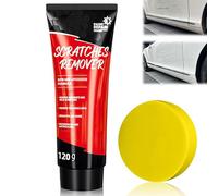 lomdung Pasta lucidante Auto con Spugna, Pasta per Graffi Carrozzeria, Leva Graffi Auto, Pastas Lucidante per Carrozzeria, Cancella Graffis Profondi per Autos, per Tutti i Tipi di Veicoli, 120ML