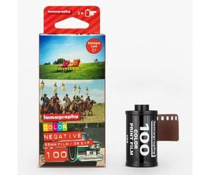 Lomography Pellicola negativa a colori 35 mm ISO 100 confezione da 3