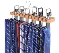 lomonmen Portacravatte Da Armadio,Gancio per Cintura in Legno,Appendiabiti per cintura con Gancio per Cinture,Sciarpe,Cravatte