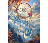 LOMSIOY DIY Diamond Painting Set Acchiappasogni Completo Fai da Te Pittura Diamante Painting Paesaggio, Strass Ricamo Craft Arts per Adulti Decorazione per Casa e Pareti 30x40 cm19371