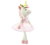 LOMTRATS Bambola lavorata a maglia per bambini,include un unicorno lavorato a maglia con coniglio,perfetto per raccontare storie,insegnare,regali
