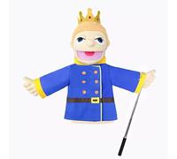 LOMTRATS Burattini teatrali per bambini,include insegnante,poliziotto,pirata,detective,ecc.con bocche aperte mobili,perfetti per raccontare storie,insegnare,regali per festival,1 pezzo con joystick