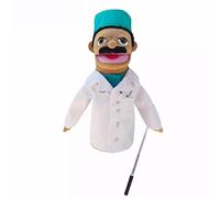 LOMTRATS Burattini teatrali per bambini,include insegnante,poliziotto,pirata,detective,ecc.con bocche aperte mobili,perfetti per raccontare storie,insegnare,regali per festival,1 pezzo con joystick
