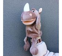 LOMTRATS Marionette a forma di animale per bambini, include lupo, tigre, leone, scimmia con gambe, perfetta per narrazione, insegnamento, prescolare, regali di compleanno (bocca aperta mobile)