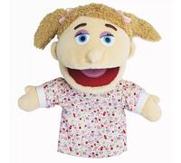 LOMTRATS Marionette a mano per bambini,Include nonno,nonna,papà,mamma,figlia,figlio con bocche aperte mobili,perfette per raccontare storie,insegnare,regali di compleanno,1Pcs