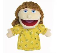 LOMTRATS Marionette a mano per bambini,Include nonno,nonna,papà,mamma,figlia,figlio con bocche aperte mobili,perfette per raccontare storie,insegnare,regali di compleanno,1Pcs