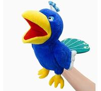 LOMTRATS Marionette a mano per uccelli per bambini,include pappagalli, pavoni, ecc. Con bocche aperte mobili, perfette per raccontare storie, insegnare, scuola materna, regali di compleanno