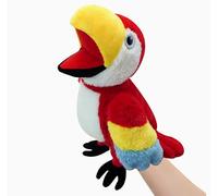 LOMTRATS Marionette a mano per uccelli per bambini,include pappagalli, pavoni, ecc. Con bocche aperte mobili, perfette per raccontare storie, insegnare, scuola materna, regali di compleanno