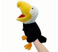 LOMTRATS Marionette a mano per uccelli per bambini,include pappagalli, pavoni, ecc. Con bocche aperte mobili, perfette per raccontare storie, insegnare, scuola materna, regali di compleanno