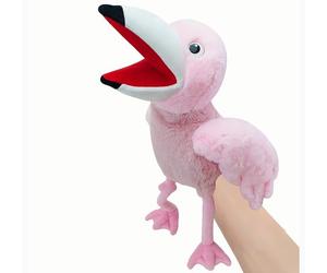 LOMTRATS Marionette a mano per uccelli per bambini,include pappagalli, pavoni, ecc. Con bocche aperte mobili, perfette per raccontare storie, insegnare, scuola materna, regali di compleanno