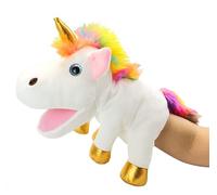 LOMTRATS Marionette a Mano Unicorno per Bambini,con Bocca Aperta Mobile, Che Implica Felicità, Eternità e Purezza, Perfetto per Raccontare Storie, Insegnare, Scuola Materna, Regali di Compleanno