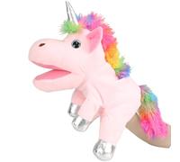 LOMTRATS Marionette a Mano Unicorno per Bambini,con Bocca Aperta Mobile, Che Implica Felicità, Eternità e Purezza, Perfetto per Raccontare Storie, Insegnare, Scuola Materna, Regali di Compleanno