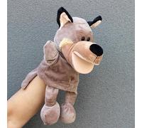 LOMTRATS Marionette animali per bambini Lupo, tigre, leone, scimmia con gambe Perfetta per narrazione, insegnamento, prescolare, regali di compleanno