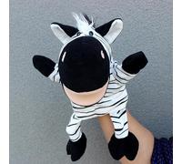 LOMTRATS Marionette con animali per bambini, bambini piccoli, tra cui lupo, tigre, leone, scimmia con gambe, perfette per narrazione, lezione, prescolare, regalo di compleanno (bocche aperte in