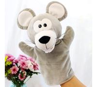 LOMTRATS Marionette per bambini, neonato contiene lupo, tigre, leone, scimmia e bocche aperte mobili, perfette per narrativa, insegnamento, in età prescolare e come regalo di compleanno