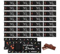 LOMUG 30 pezzi regalo di ringraziamento, piccola confezione regalo per cioccolato, ringraziamento, regalo di addio, per ospite, educatore, mamma, papà, sorella, migliore amica, colleghi, insegnante