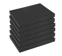 LOMUG 6 pezzi in gommapiuma, 40 x 30 x 4 cm, inserto in gommapiuma, inserti per valigia, schiuma cubo in schiuma a griglia per il taglio di utensili in schiuma