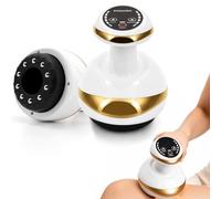 LOMUG Massaggiatore per la cellulite 4 in 1, anti-cellulite, massaggiatore | Ventosa elettrica a 6 livelli e terapia del calore, massaggiatore a coppetta con terapia a ventosa e massaggiatore elettrico