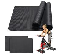 LOMUG Tapis roulant, 5 mm, antiscivolo Peloton, doppio tappetino per il fitness, per attrezzature sportive, Home Gym