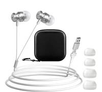 LOMUG Tinnito - Auricolari a infrarossi, 650 NM, per terapia a luce rossa, per alleviare acufene, riduzione del rumore e aiuto per il sonno