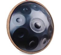 LOMUTY Handpan 432 HZ Principiante, Hand Pan 10 Note 22 Pollici, Tamburo-Acciaio in D Minore, Tamburo a Mano con Borsa per Trasporto e Supporto, Steel Drum per Sound Healing, Meditazione, Blu