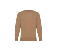 Lona Scott Maglione Uomo Cashmere, Scollo Rotondo, Beige M