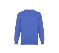 Lona Scott Maglione Uomo Cashmere, Scollo Rotondo, Blu Elettrico L