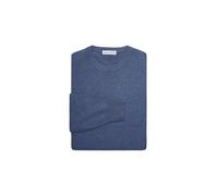 Lona Scott Maglione Uomo Cashmere, Scollo Rotondo, Denim M