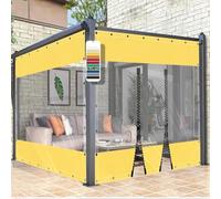 Lona Transparente Impermeable PVC Rinforzato 580g/m² 100% Impermeabile con Occhielli e Cerniera per Serra Terrazzo Piscina Giardino e Protezione Pioggia,03,Height:2 x Length:1.2m