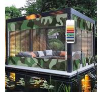 Lona Transparente Impermeable PVC Rinforzato 580g/m² 100% Impermeabile con Occhielli e Cerniera per Serra Terrazzo Piscina Giardino e Protezione Pioggia,09,Height:2 x Length:1.2m