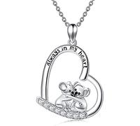 LONAGO Collana Koala 925 Sterline D'argento Sempre Nel Mio Cuore Amicizia Koala Pendente Collana Gioielli per le Donne