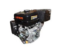 Loncin Motore 420 CC 12,3 HP con Avviamento Elettrico e a Strappo a Benzina 4 Tempi - Albero Orizzontale Conico Ø23 mm - Motore per Rasaerba, Motozappa, Trincia, Generatore