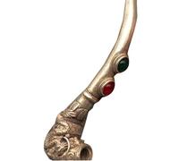 LONDAEE Antique Collection - Pipa ornamentale in bronzo bianco a forma di drago e fenice