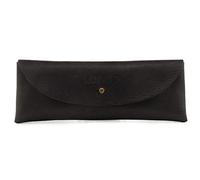 Londo Astuccio in Vera Pelle con Chiusura a Bottone - Porta Matite, Astuccio, Pencil Case, Astuccio per Scuola, Porta Penne, Astuccio Multifunzionale