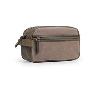 Londo Borsa da Viaggio in Vera Pelle, Borsetta da Bagno, Borsa per cosmetica Dopp Kit -Unisex