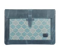 LONDO Custodia in Pelle Compatibile con MacBook Pro 16 & Air 15-15.3 Pollici (M5, M4, M3, M2, M1, Pro, Max), Borsa Laptop in Pregiata Pelle Pieno Fiore, Blue Modelli dal 2020 al 2026