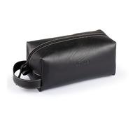 Londo Custodia in pelle per cosmetici e orologi da viaggio. Alta qualità, elegante e durevole, organizer protettivo per articoli da toeletta e accessori versatili, nero, Custodia per cosmetici in