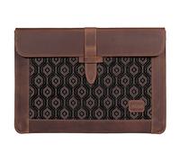 LONDO Custodia in Pelle per MacBook Pro 14, Air 13-13.3 e iPad Pro 12.9 (M5/M4/M3/M2/M1), Borsa Laptop in Pelle Pieno Fiore Premium, Cinnamon, Modelli 2020-2026
