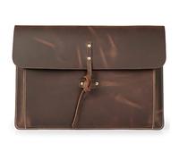 Londo Custodia in Vera Pelle per MacBook Pro e MacBook Air, Tasca Frontale e Chiusura a Flap - 16" - 15" - 15,5" (M4, M3, M2, M1, Pro & Max) Modelli 2020-2024