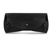 Londo Custodia in Vera Pelle per Occhiali da Vista e da Sole con Chiusura a Bottone - Elegante e Pratica