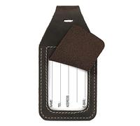 Londo Etichetta ID in Vera Pelle per Valigia con Slot per AirTag - Accessorio da Viaggio Elegante e Resistente, Compatibile con Apple AirTag per Monitoraggio Facile