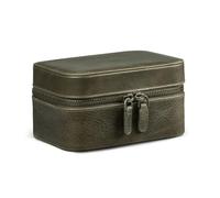 Londo Kensley - Cofanetto per orologi in vera pelle, protettivo, elegante, elegante, da collezione, organizer per orologi da polso di lusso per uomo e donna (verde)