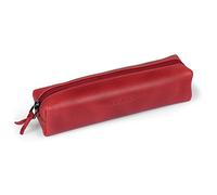 Otto Angelino Londo Astuccio in Vera Pelle con cerniera, portapenne, borsa per cartoleria